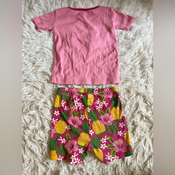 Gymboree Baby Toddler Girl 18-24M Embroidered Pineapple Pajama Set Tropical - Picture 5 of 7